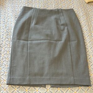 Express Gray Pencil Skirt Knee-Length Work